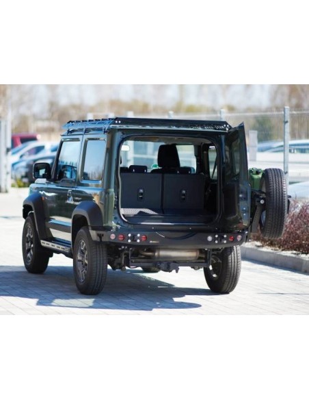 Rear bumper of reinforced steel for Suzuki Jimny (2018 - present) - Fabryka 4x4