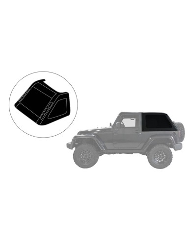 Toit de laine ou capuche (modèle FASTBACK) JEEP Wrangler JK - Suntop