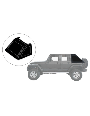 Wool roof or hood (FASTBACK model) JEEP Wrangler JK - Suntop