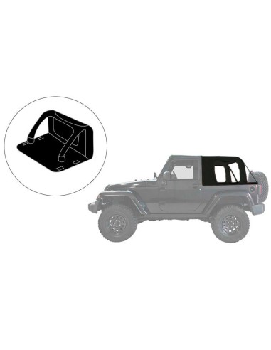 Toit de laine (modèle Cargo) JEEP Wrangler JK - Suntop