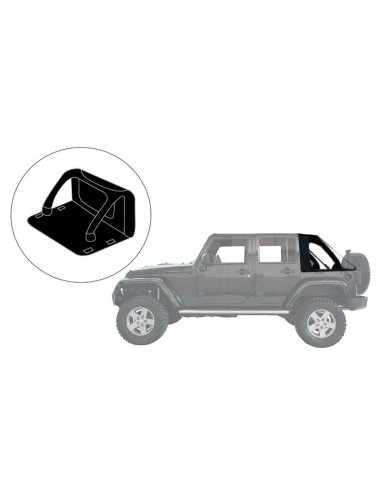 Toit de laine (modèle Cargo) JEEP Wrangler JK - Suntop