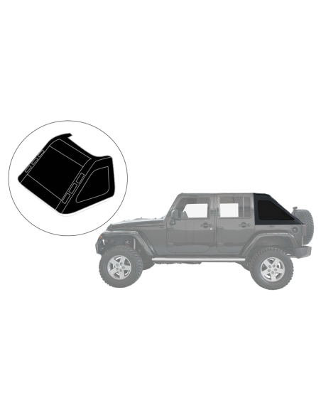 Roof or canvas top (FASTBACK model) Jeep Wrangler JL - Suntop