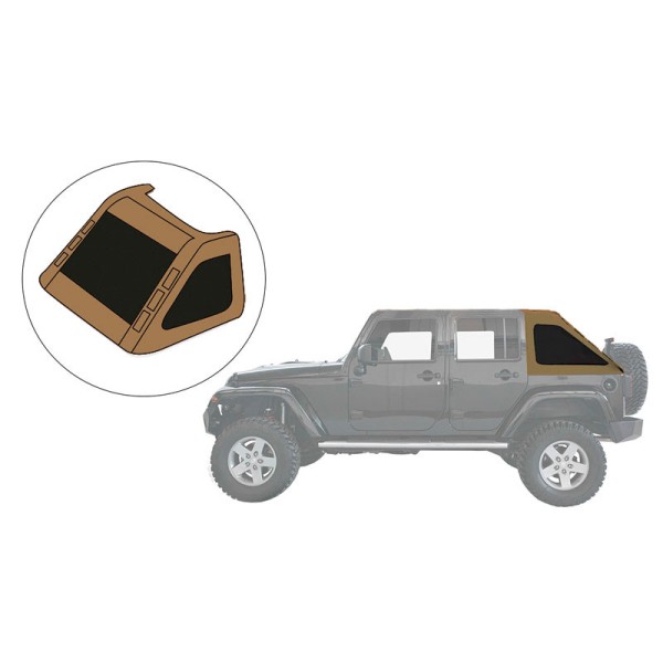 Tetto o capote in tela (modello FASTBACK) Jeep...