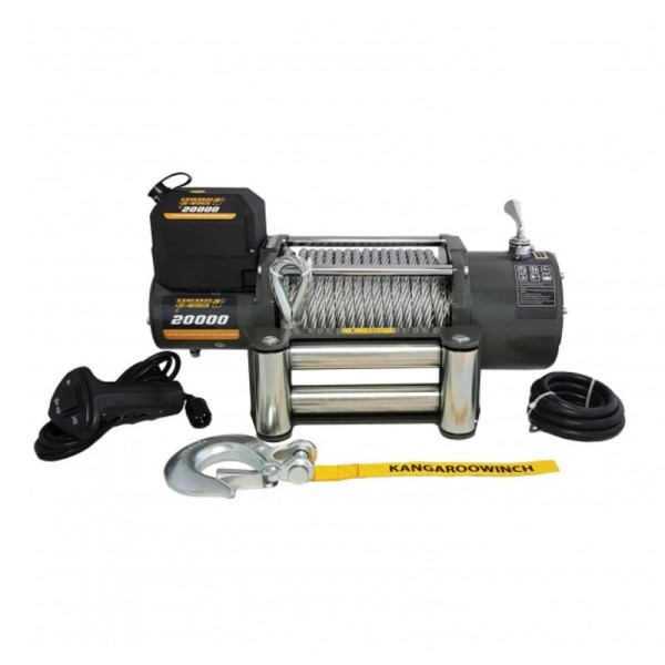 Treuil 18k (8182 kg / câble en acier) 24v -...