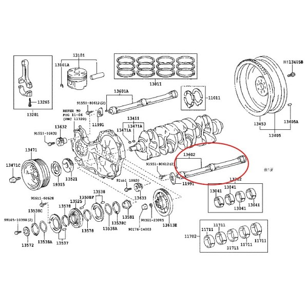 Balance shaft for Toyota Land Cruiser J9 / 12 /...