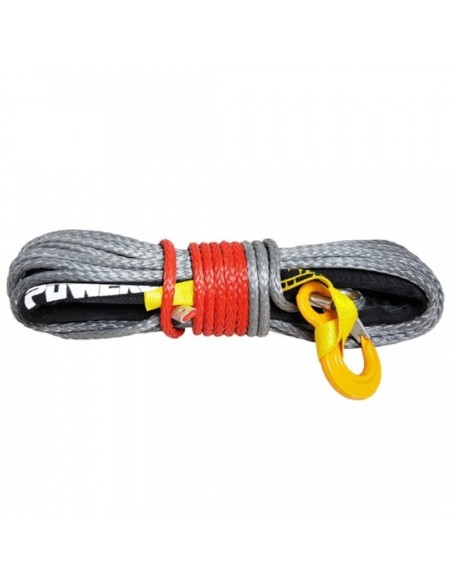 Synthetic reinforced cable 12mm x 28m 13,500kg gray color - Powerline