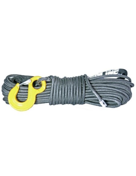 Cable sintetico dyneema reforzado viperope (doble Protección) 10mm x 28m 9.200kg color gris - Powerline