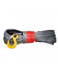 Reinforced synthetic cable 9mm x 28m 8,500kg gray color -...
