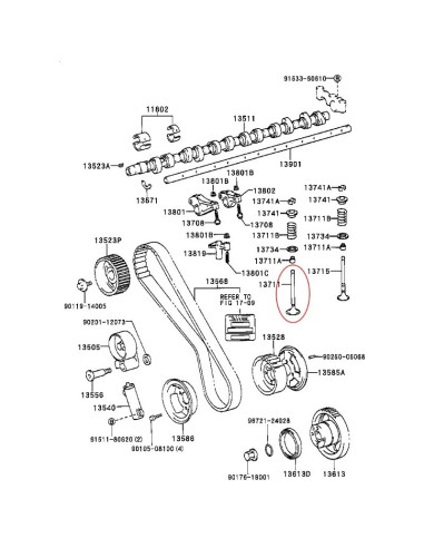 Ventil Einlass J8 / 10 (24v) - Original Toyota...