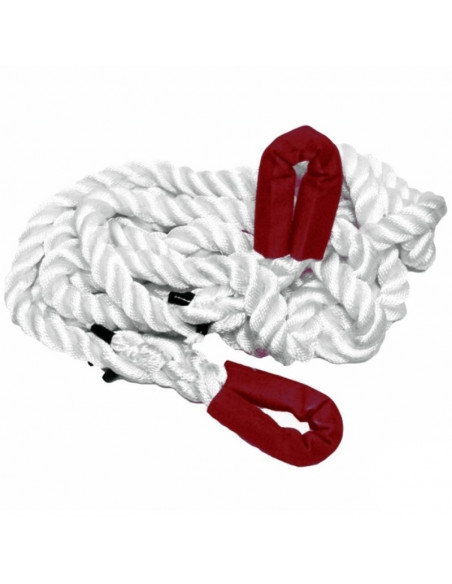 Sangle ou corde élastique renforcée 36mm x 10m 25.000kg couleur blanche - Powerline