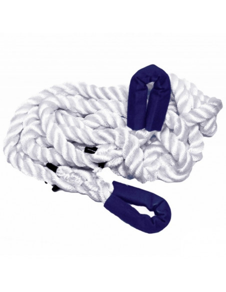 Fune o corda elastica rinforzata 32mm x 10m 15.000kg colore bianco - Powerline