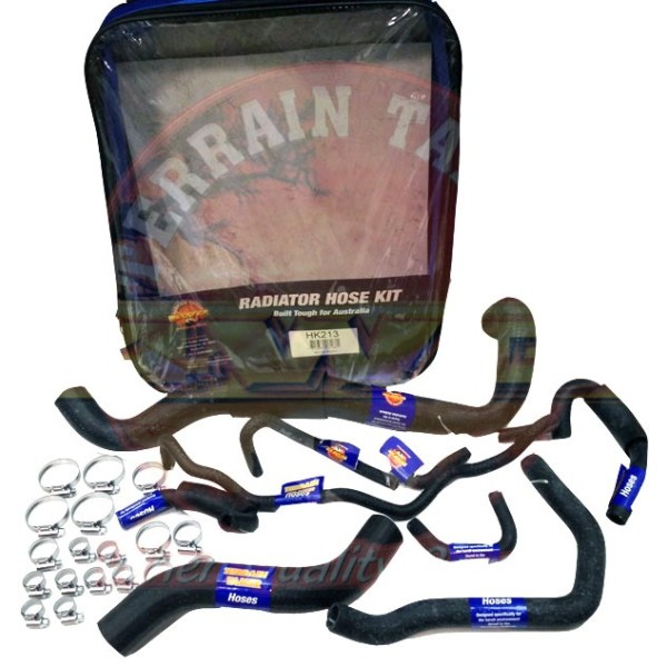 Reinforced 9-piece radiator hose kit for Nissan...