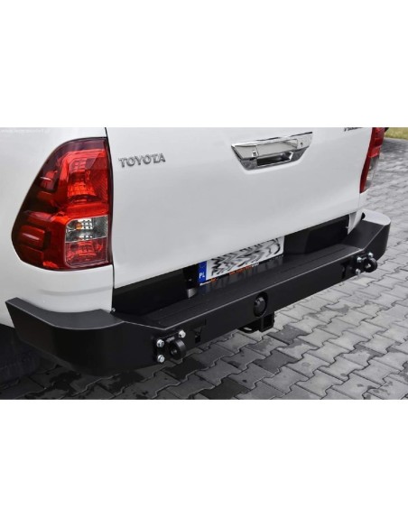 Rear short reinforced steel bumper Toyota Hilux Revo - Fabryka 4x4