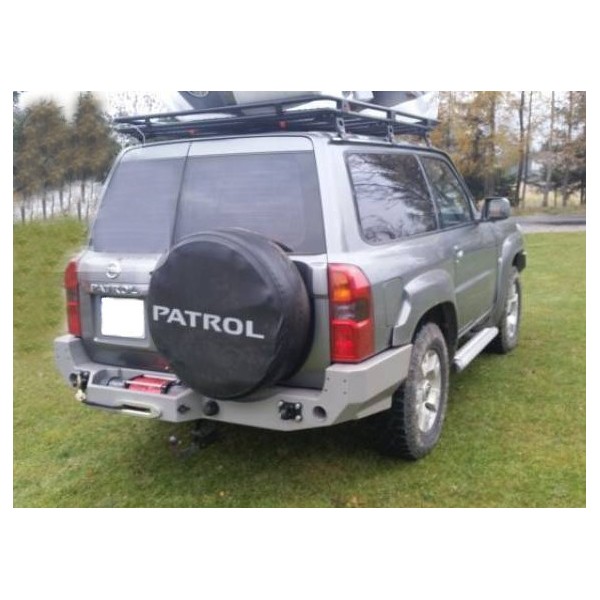 Rear bumper made of reinforced steel (with...