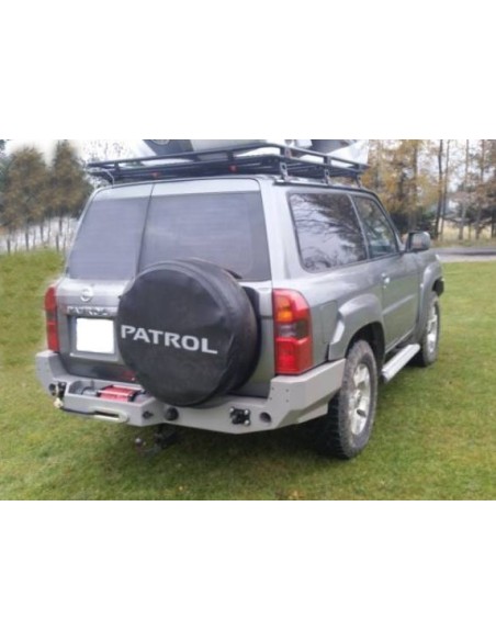 Parachoques trasero de acero reforzado (con soporte de winch) Nissan Patrol Y61 (97 - 12) - Fabryka 4x4