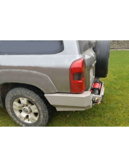 Parachoques trasero de acero reforzado (con soporte de winch) Nissan Patrol Y61 (97 - 12) - Fabryka 4x4