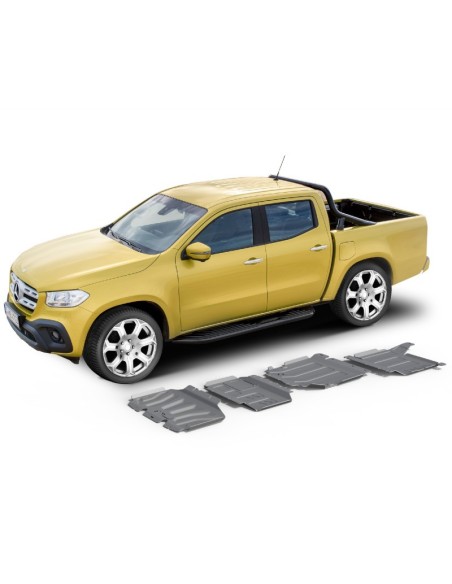 Kit complete (4 pieces) made of 6mm duralumin for Mercedes Benz X-Class - Rival