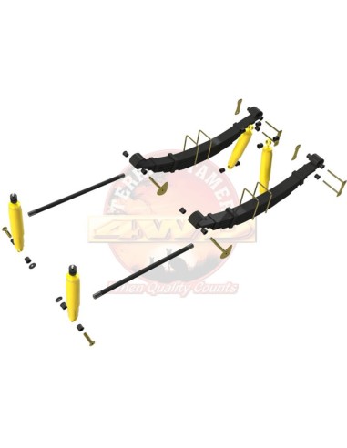 Complete reinforced suspension kit +40/50mm toyota hilux (88-04) - Terrain Tamer