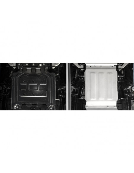Protezione cambio realizzata in duraluminio da 4 mm per Ford Ranger Raptor - Rival