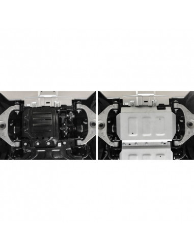Motor protection made of 4mm duralumin for Ford...