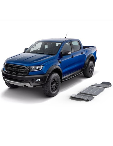 Kit proteccion motor + cambio + caja transfer fabricado en duraluminio 6mm ford ranger raptor - Rival