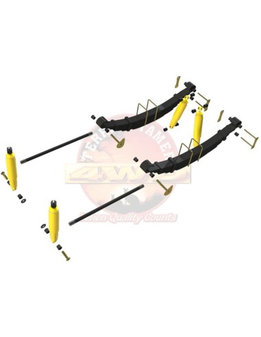 Complete reinforced suspension kit +40mm mitsubishi montero/payer i long - Terrain Tamer