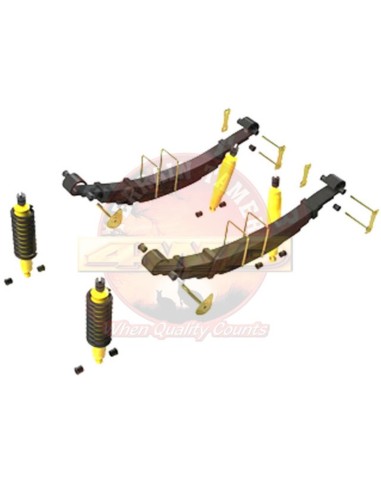 Complete reinforced suspension kit +30/+40mm mitsubishi l200 ml/mn - Terrain Tamer