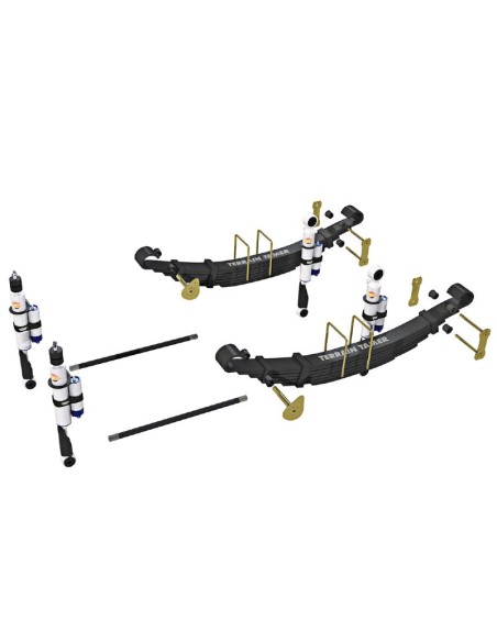 Complete reinforced suspension lift kit +40mm (separate bottle) Isuzu D-MAX (2006 - 2012) - Terrain Tamer