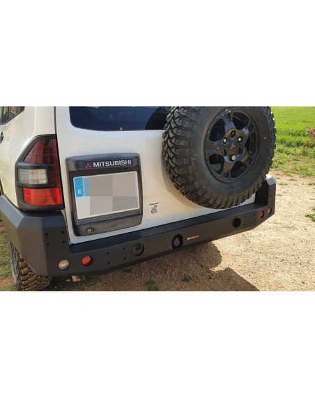 Reinforced steel rear bumper for Mitsubishi Montero V60 (5 doors) Mitsubishi - Fabryka 4x4.