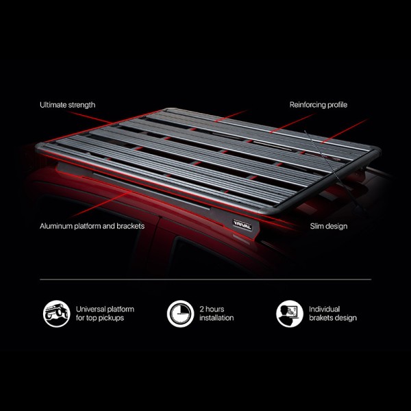 African-style roof rack for Land Rover Defender...