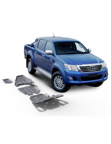 Complete protection kit 6mm (3 protections) manufactured in duraluminium toyota hilux revo - Rival