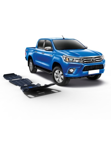 Kit de protección completo 3mm de acero (4 protecciones) Toyota Hilux Revo - Rival