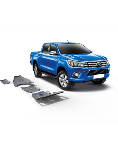 Complete protection kit 3mm steel (3 protections) toyota hilux revo - Rival