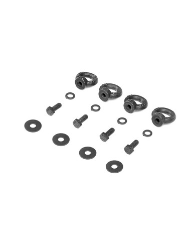 Kit of 4 mooring nuts for African bass - Rival