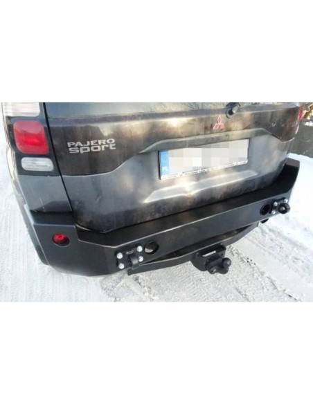 Paraurti posteriore in acciaio rinforzato per Mitsubishi Montero Sport (00 - 08) - Fabryka 4x4.
