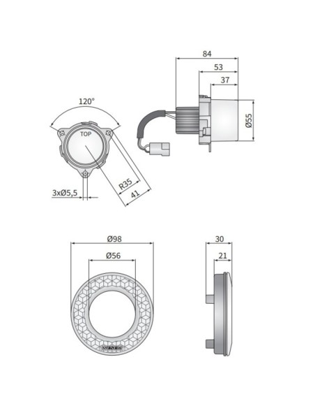 Runder homologierter Heck-Nebelscheinwerfer - Fabryka