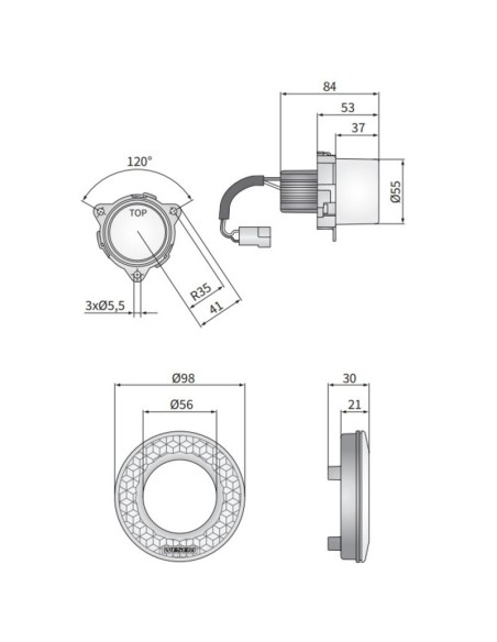 Round front turn signal - Fabryka 4x4