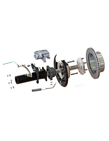 Drum brake to disc brake conversion kit for Nissan Navara D23 - Terrain Tamer