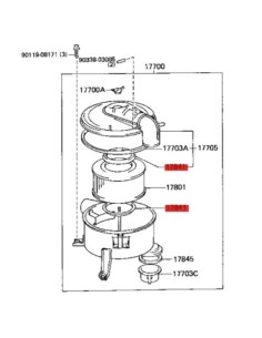 Seal gasket for filter cover for Toyota Land Cruiser J8 -... 2