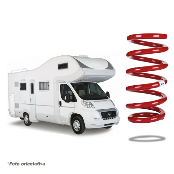 Mola dianteira reforçada (vermelha) para Fiat...