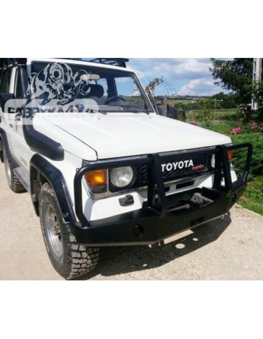 Stainless steel front bumper reinforced with j7 detachable bullbar (1985-1996) - Fabryka 4x4