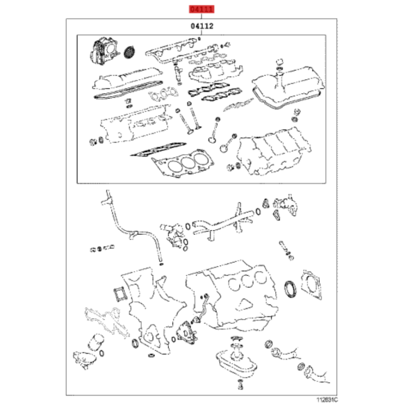 KIT JUNTAS  MOTOR COMPLETO J12/FJ ORIGINAL TOYOTA LAND CRUISER