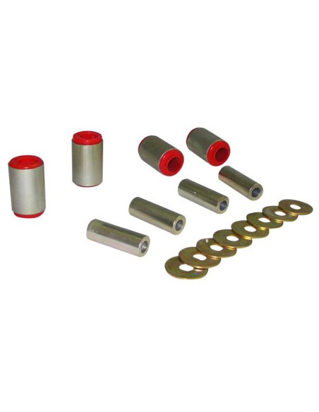 Kit di 4 boccole eccentriche rinforzate bracci inferiori anteriori Nissan D40 / r51 - Pedders