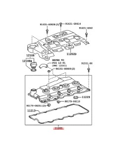 Tampa de balancins (motor D4D /1KDFTV), para Toyota Land... 2