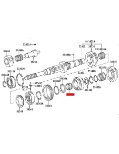 Needle bearing for gearbox For Toyota Land Cruiser J12 /... 2