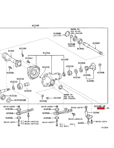 Bouchon de différentiel avant J9/10/12/15/20 / FJ / Toyota Hilux - Original Toyota Land Cruiser
