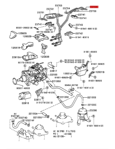 TUBO INYECTOR J10   Nº6 ORIGINAL TOYOTA LAND CRUISER 2