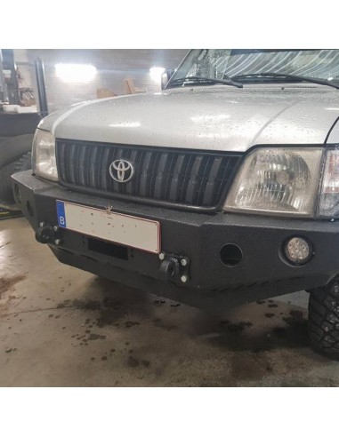 Reinforced steel front bumper j9 (without aletines, standard) toyota land cruiser - Fabryka 4x4