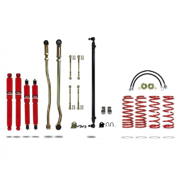 Kit de suspensão completo reforçado +100mm...