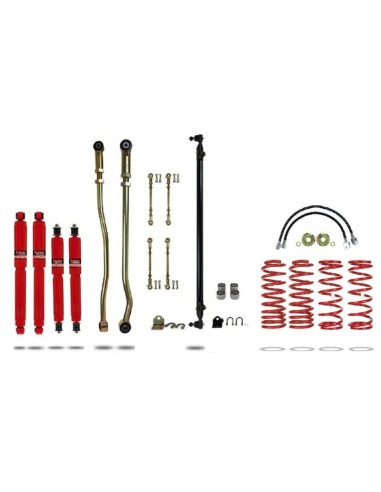 Kit suspension complet renforcé +100mm nissan patrouille y61 (moteur 2.8/5 portes) - Pedders